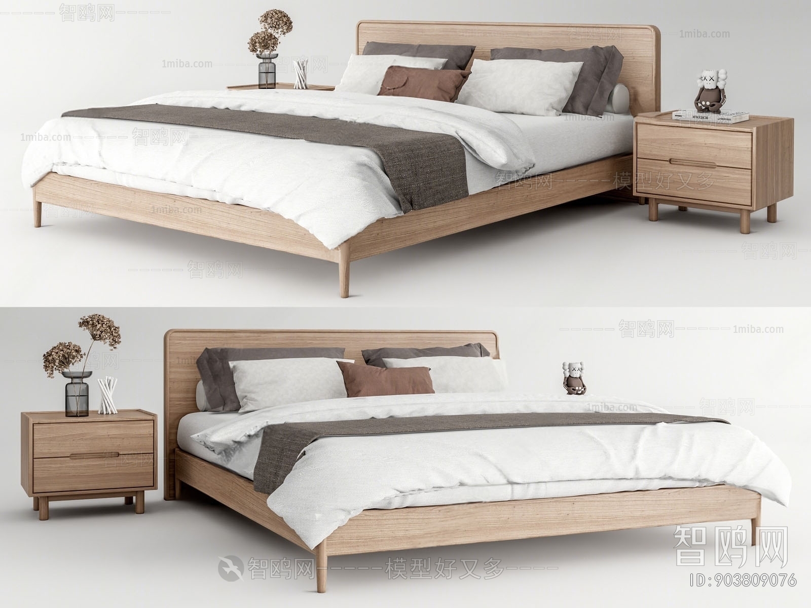 Nordic Style Double Bed