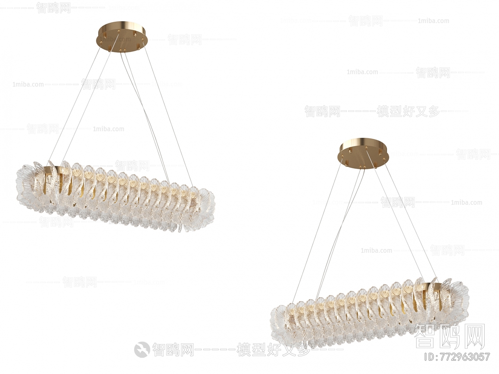 Modern Long Chandelier