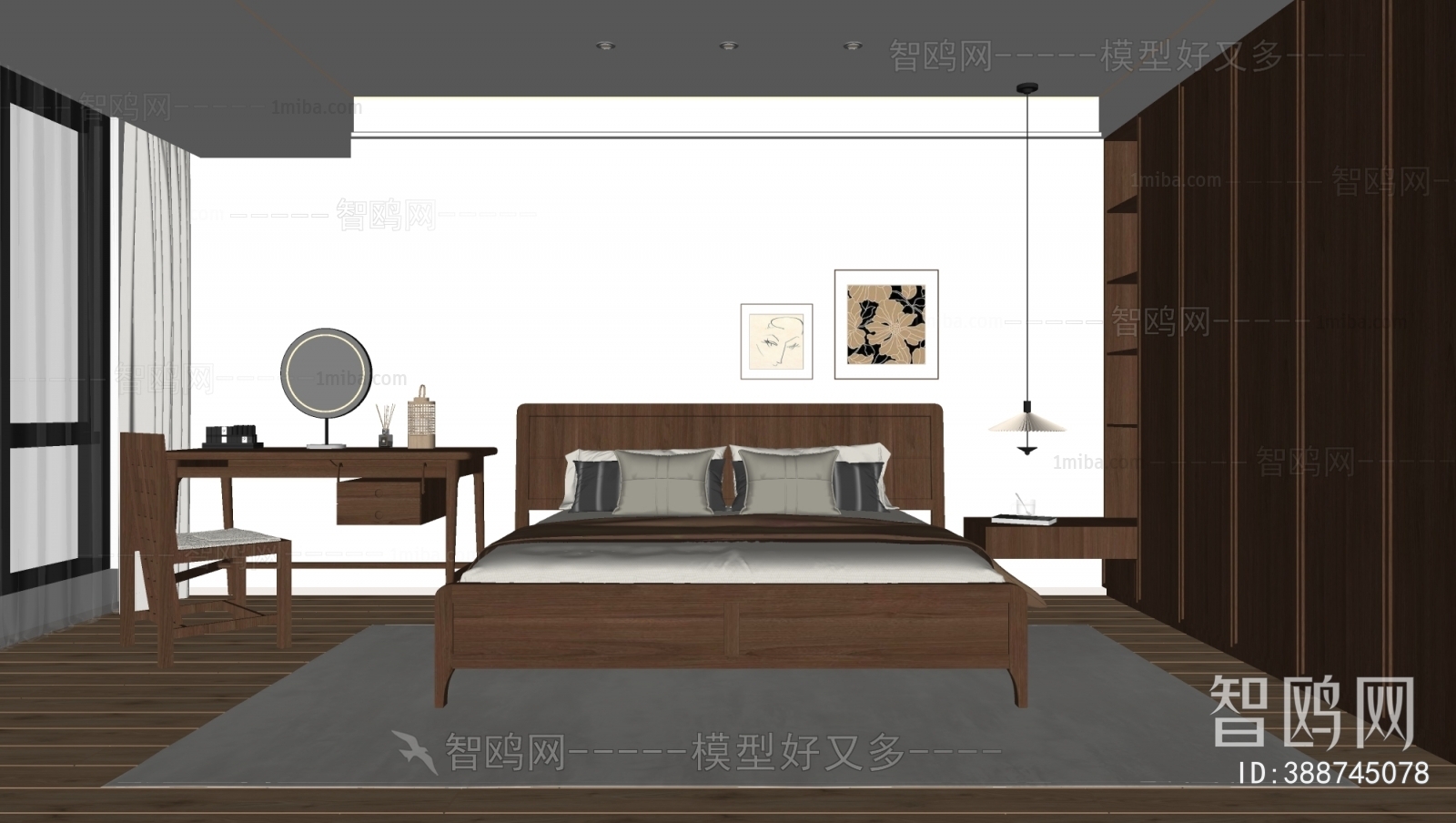 Wabi-sabi Style Bedroom