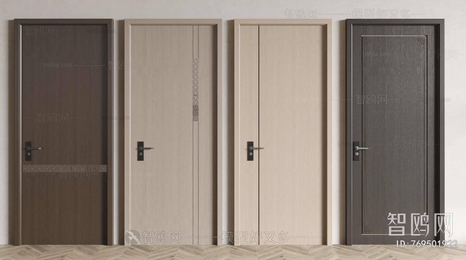 New Chinese Style Single Door