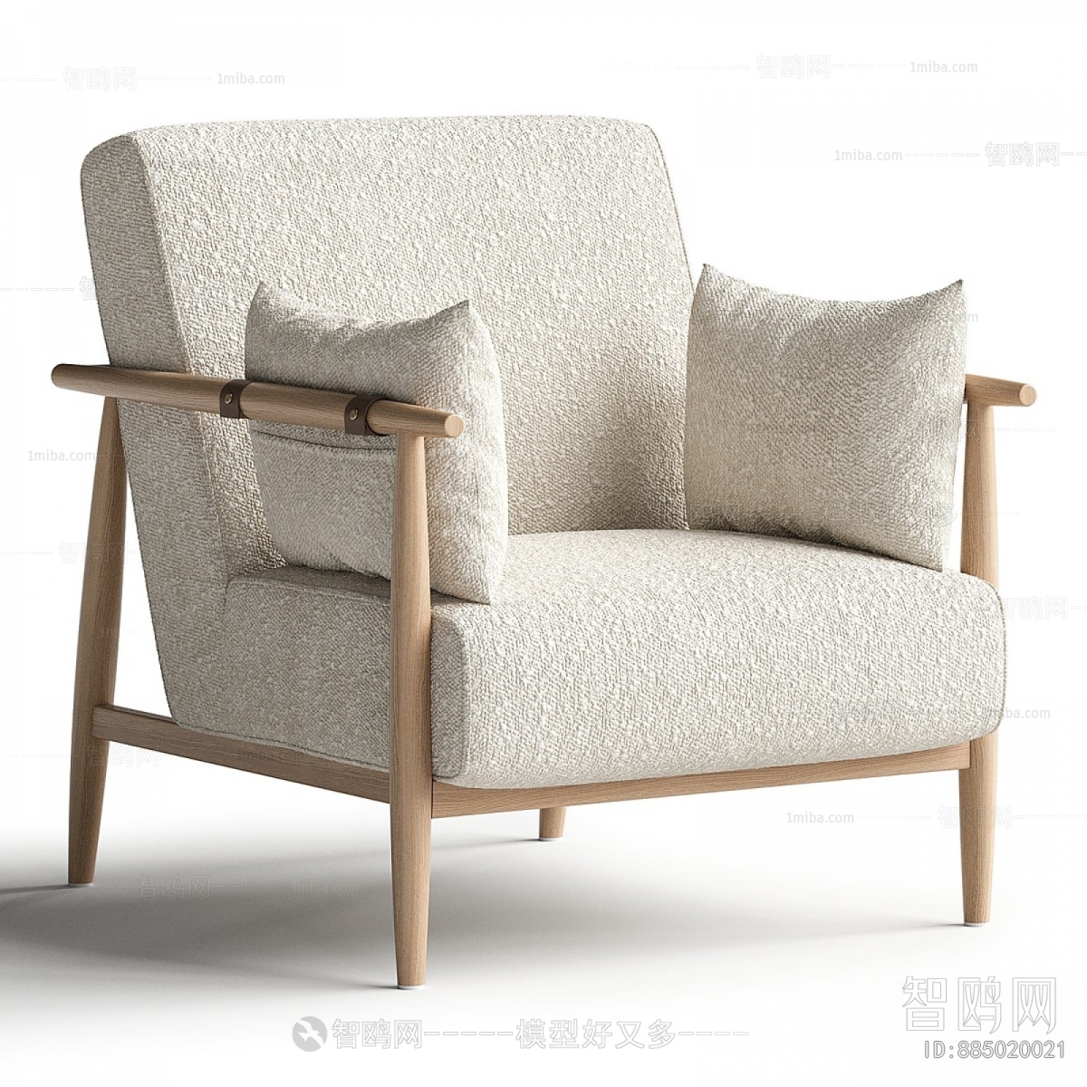 Wabi-sabi Style Single Sofa