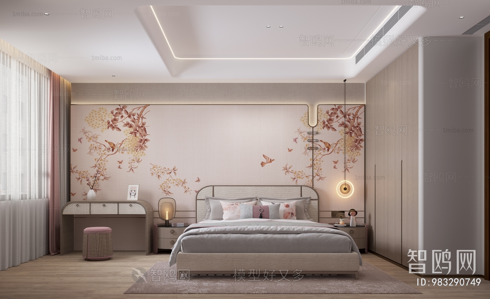 New Chinese Style Bedroom