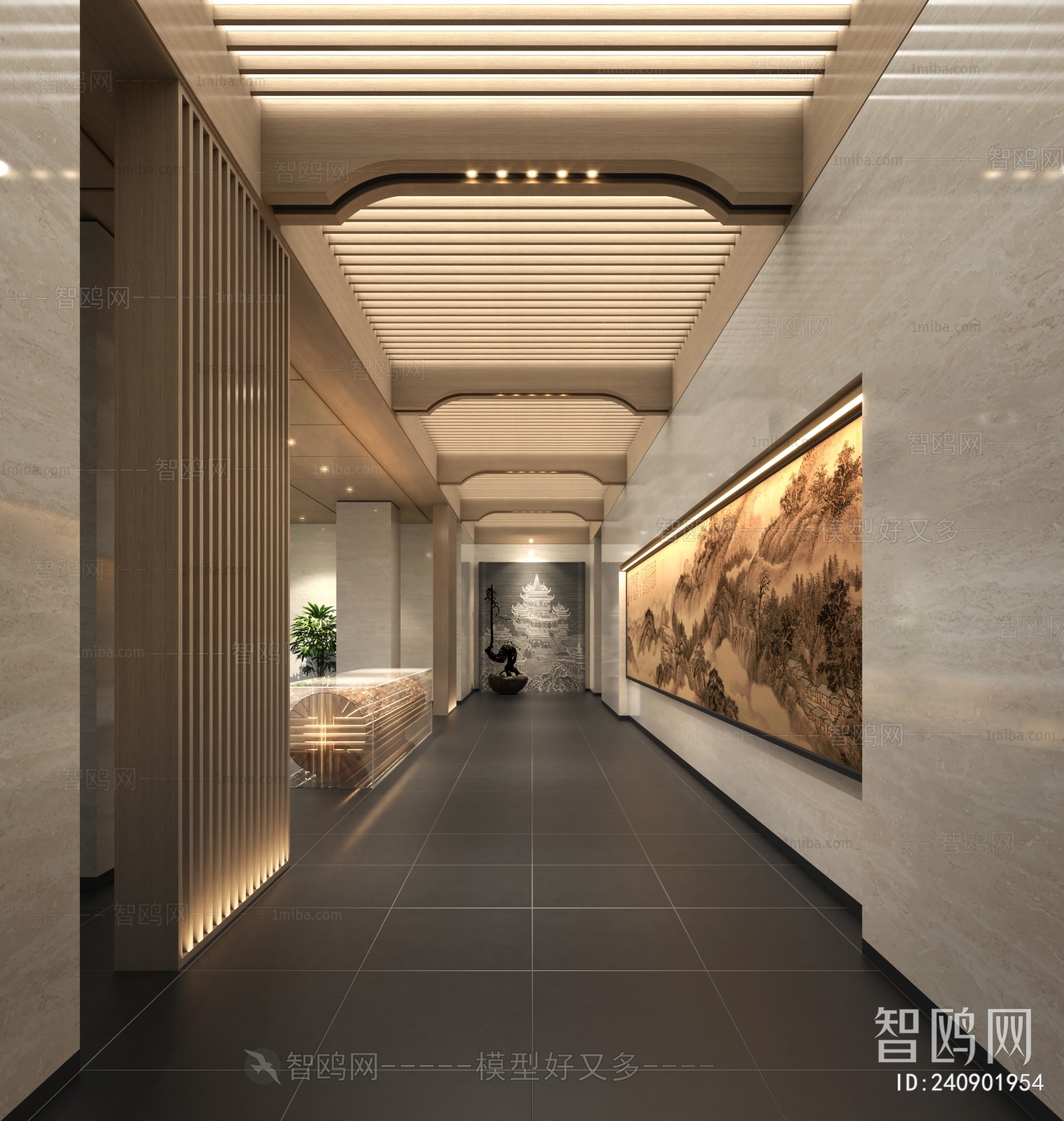 New Chinese Style Corridor