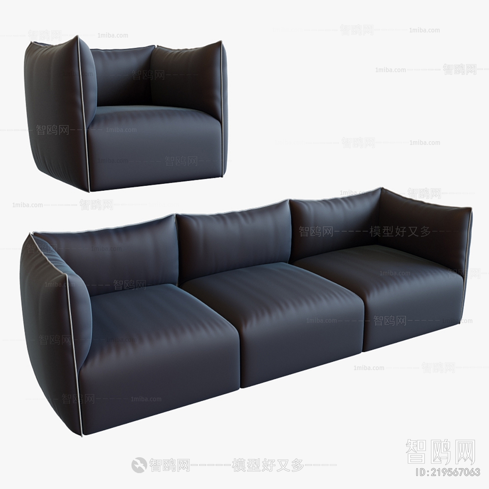 Modern Three-seat Sofa