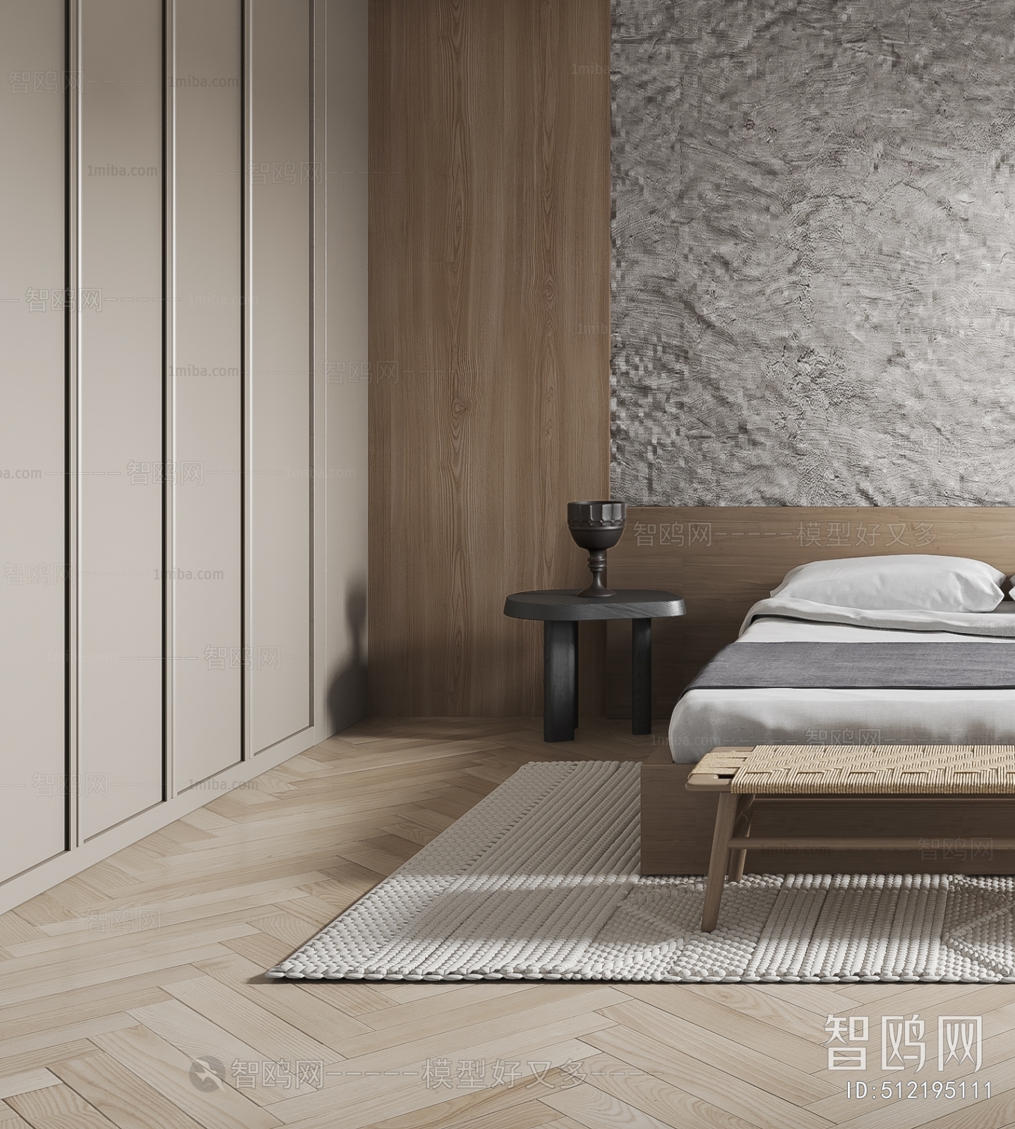 Wabi-sabi Style Bedroom