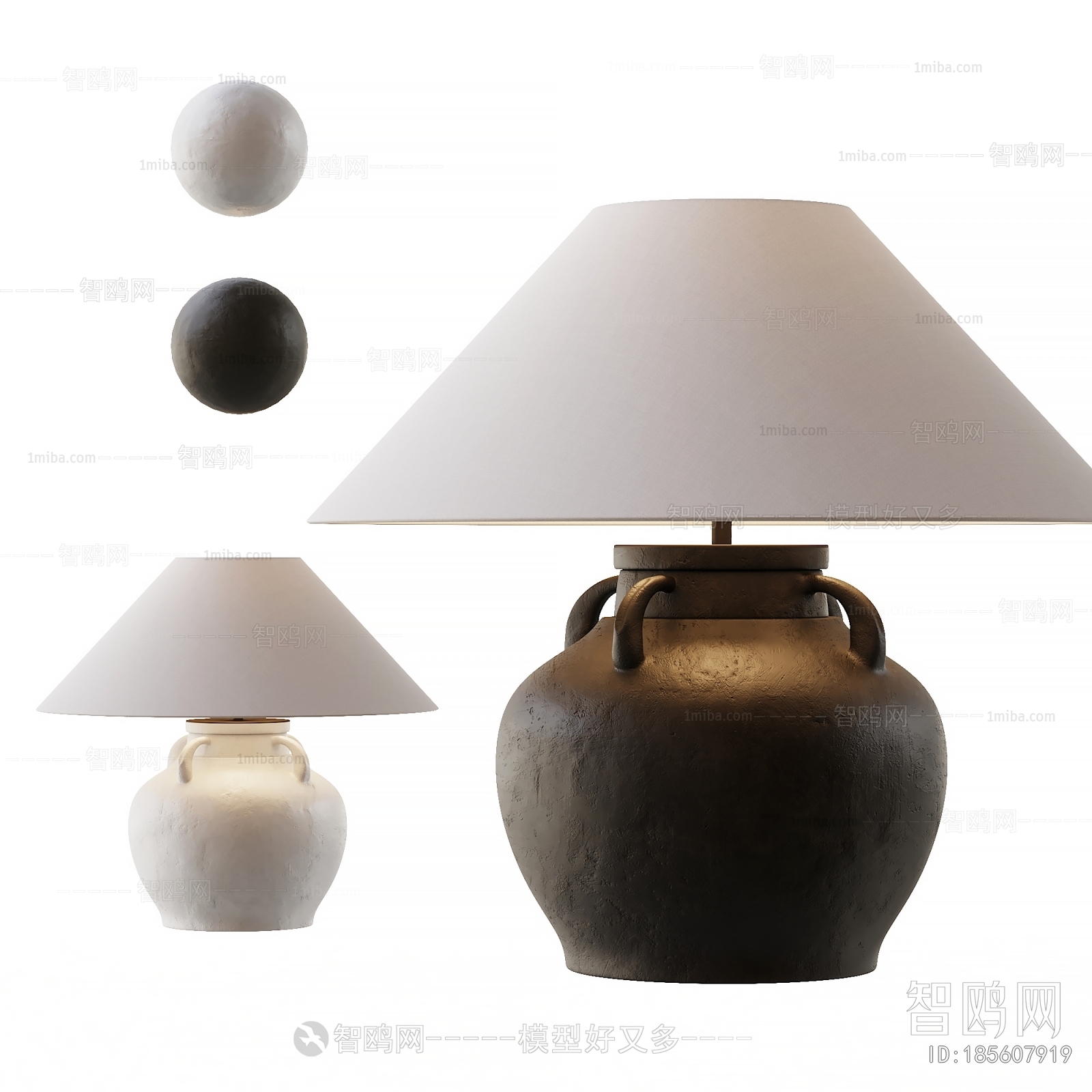 Wabi-sabi Style Table Lamp