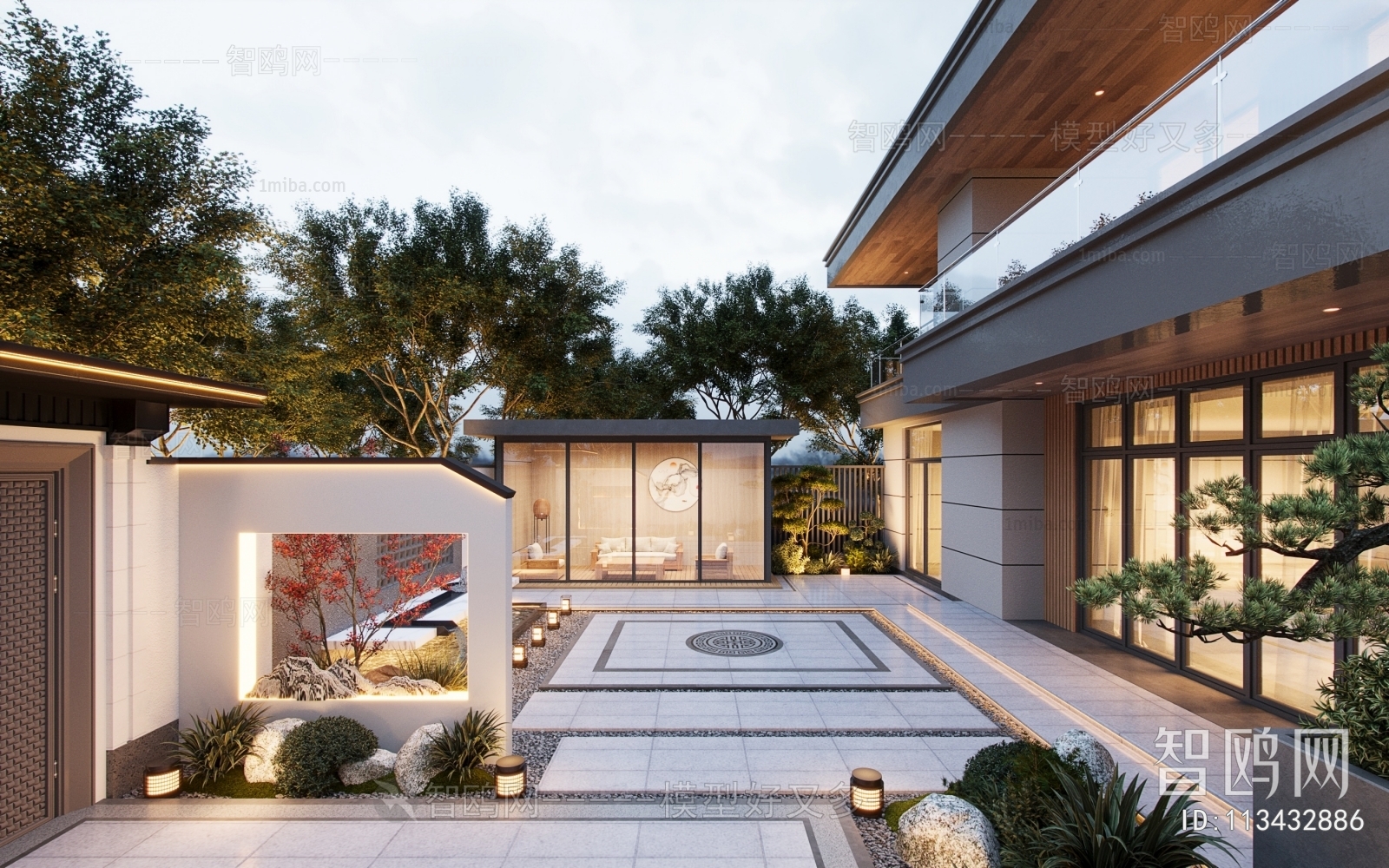 New Chinese Style Courtyard/landscape