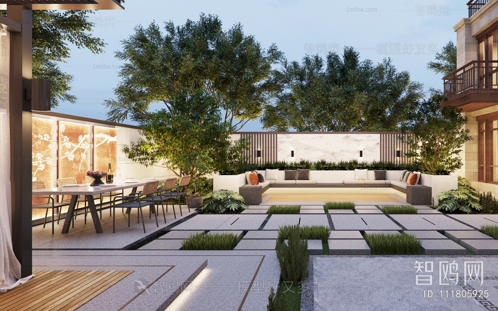 New Chinese Style Courtyard/landscape