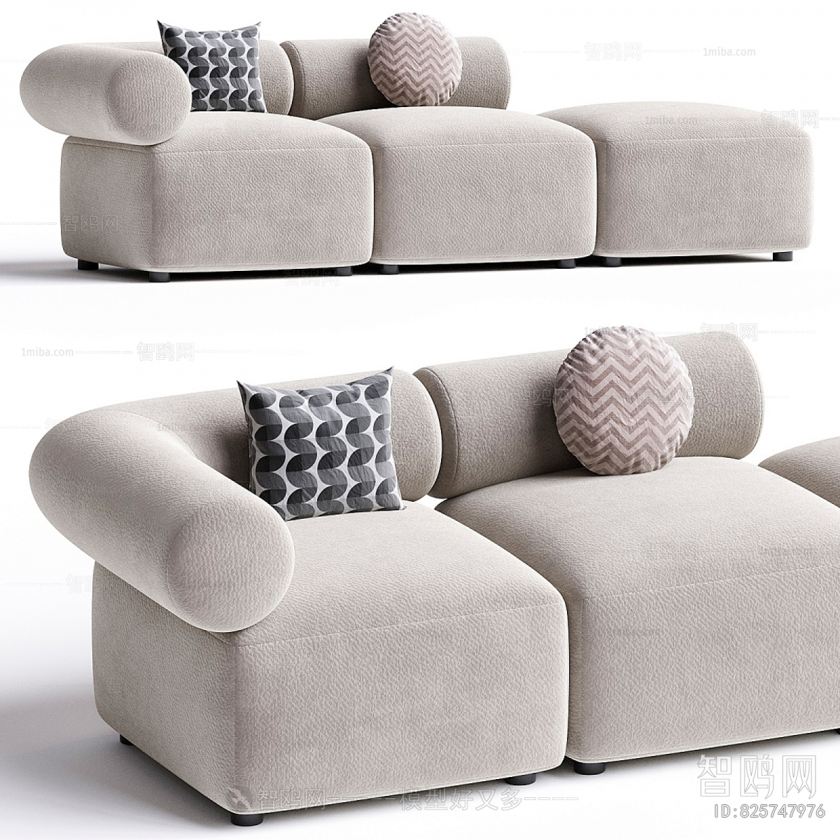Modern Three-seat Sofa