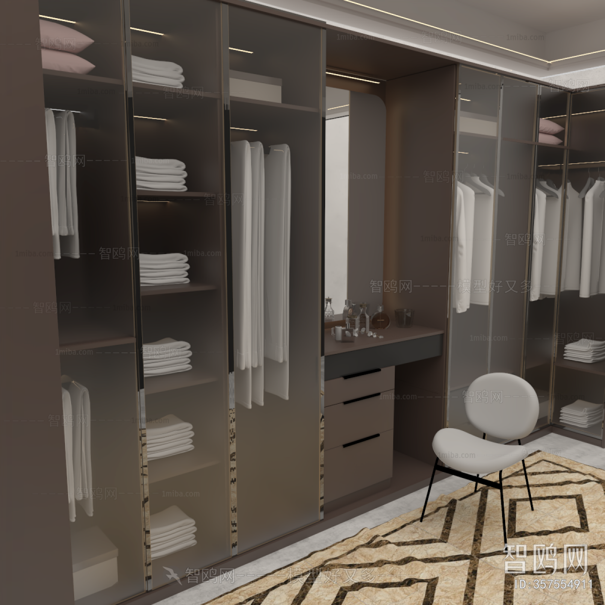 Modern Clothes Storage Area