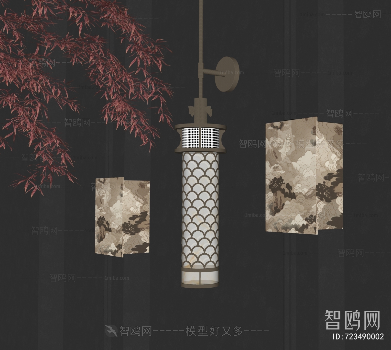 New Chinese Style Wall Lamp