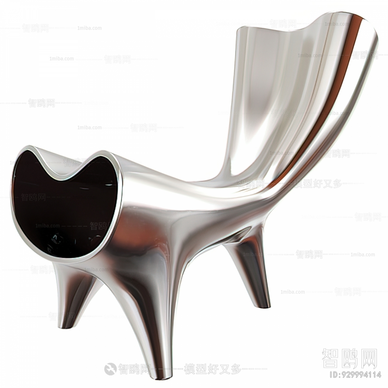 bonaldo 现代不锈钢个性休闲椅