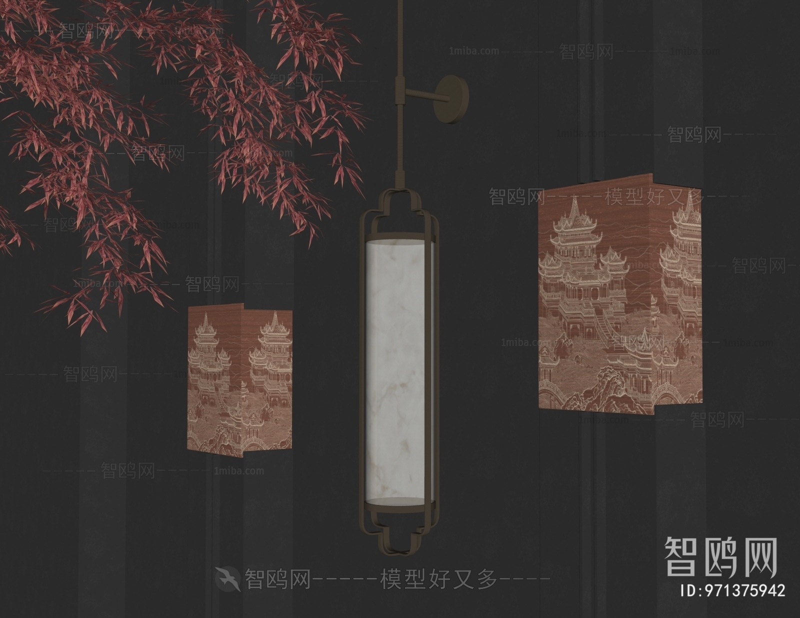 New Chinese Style Wall Lamp