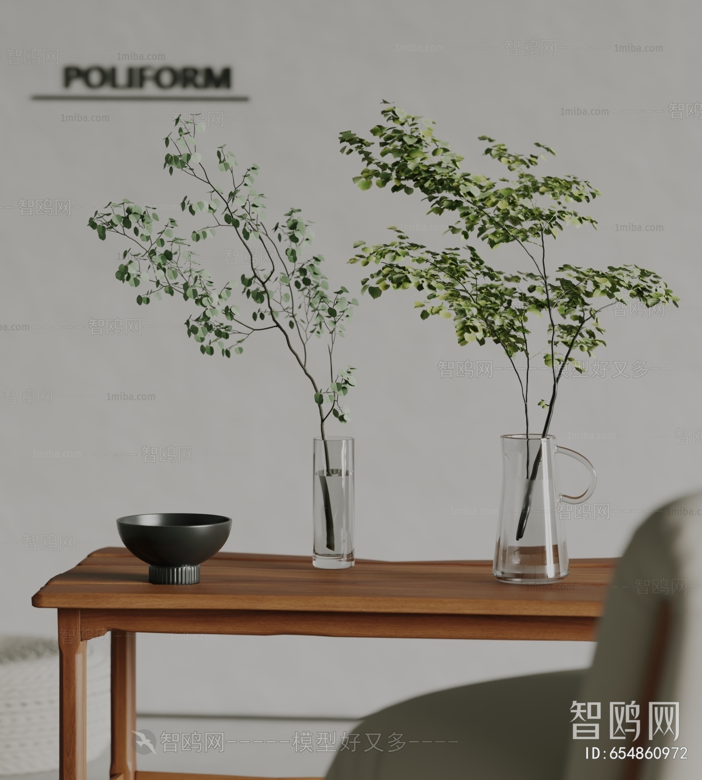现代桌面绿植花瓶摆件