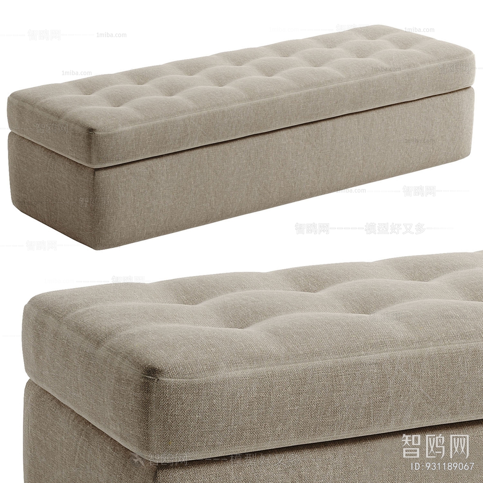 现代沙发长凳
