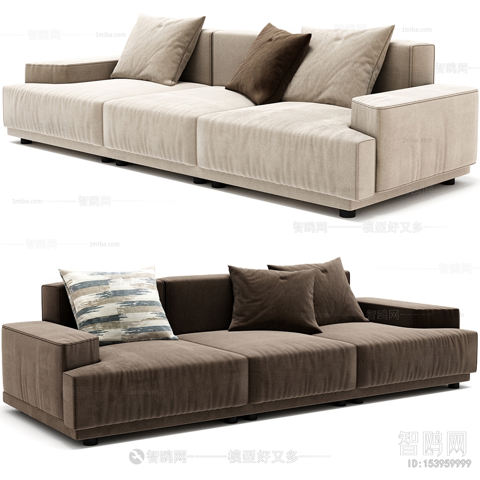 Modern Three-seat Sofa