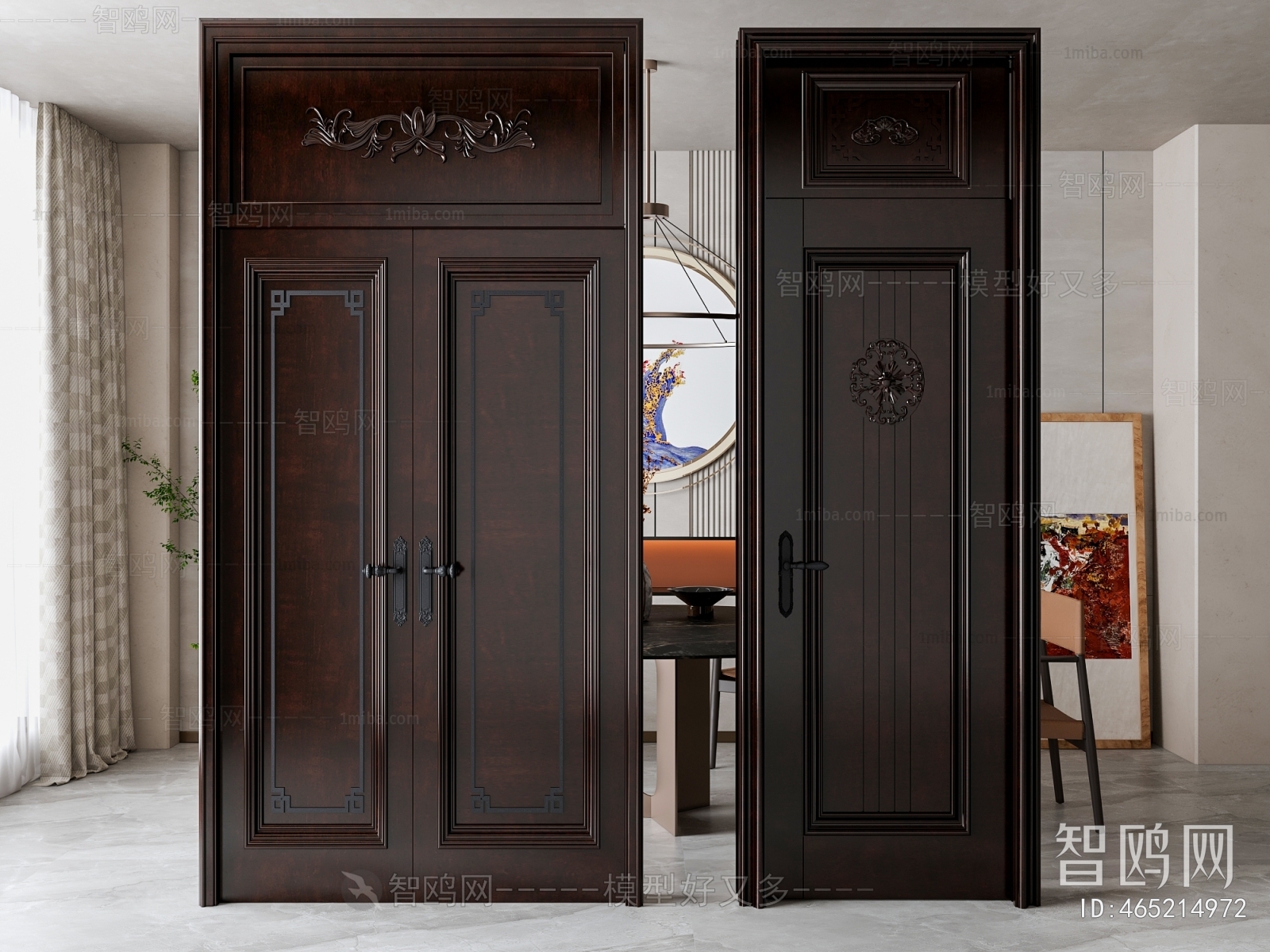 Chinese Style Double Door