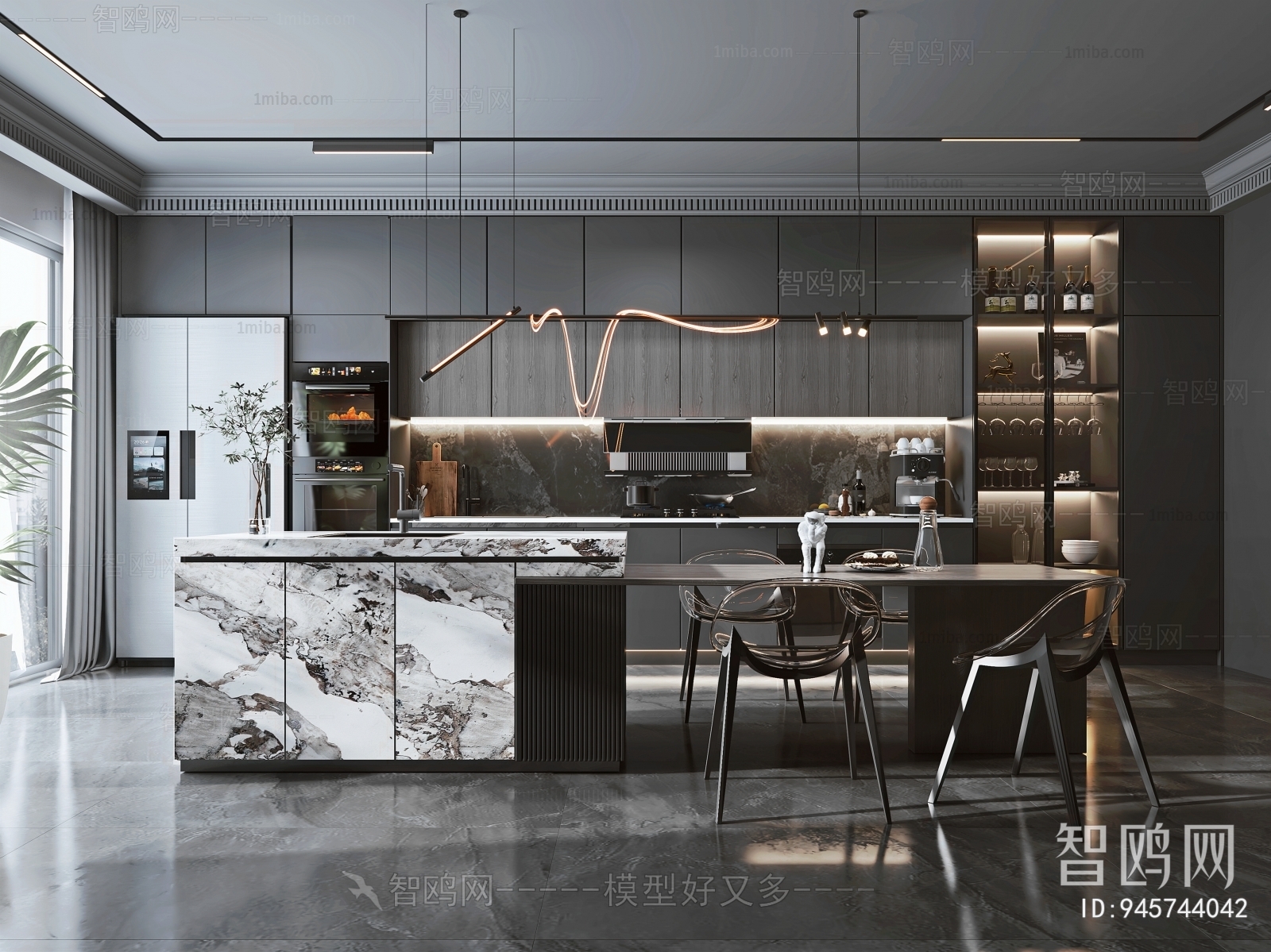 Modern Open Kitchen