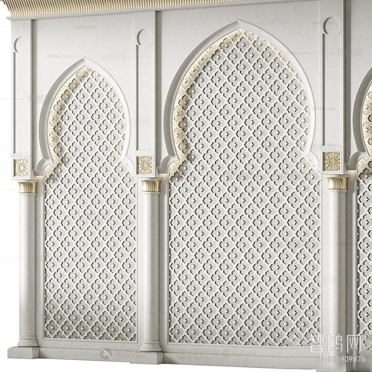 现代阿拉伯拱门装饰墙