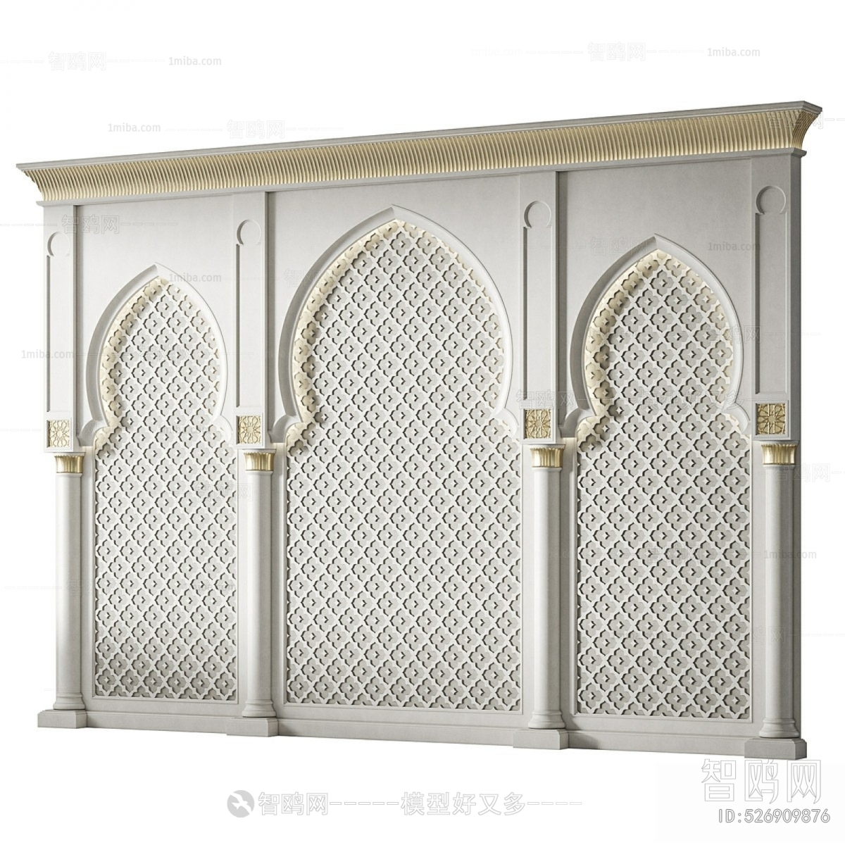现代阿拉伯拱门装饰墙