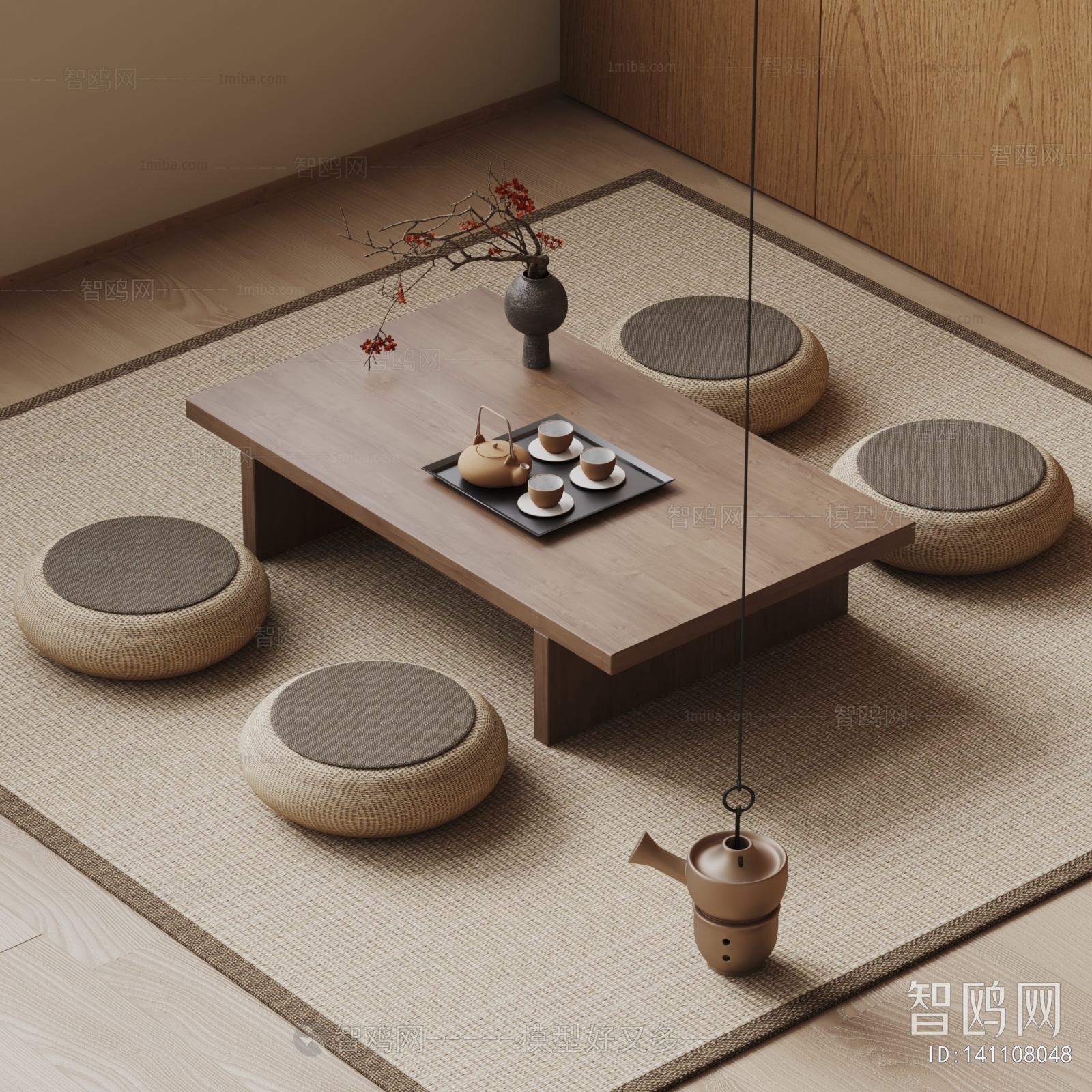 Japanese Style Wabi-sabi Style Tea Tables And Chairs