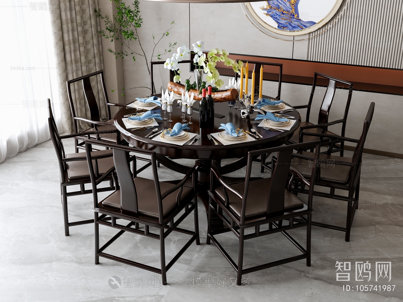 Chinese Style Dining Table And Chairs