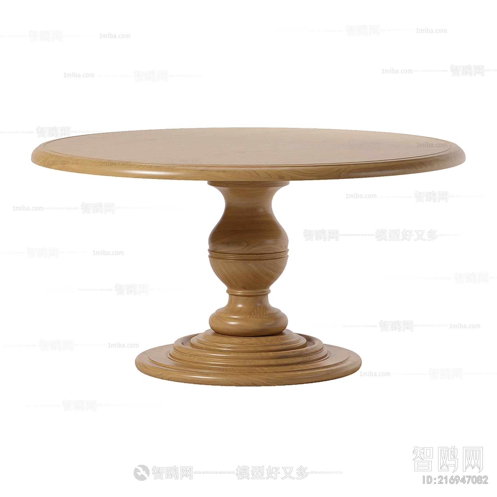 美式圆形餐桌