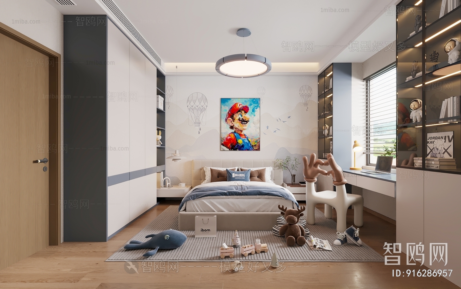 Modern Boy's Room And Son's Room