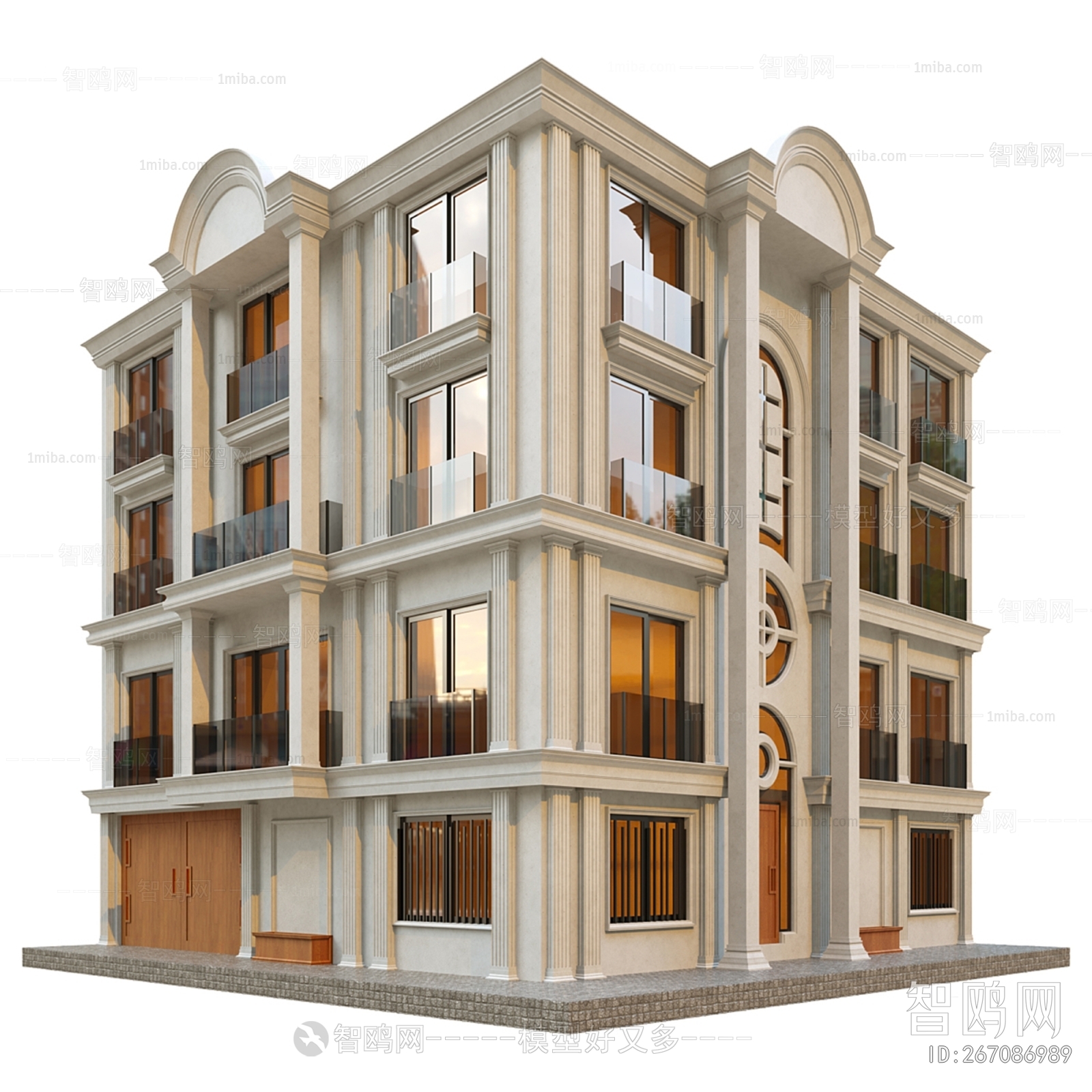 Simple European Style Residential Building