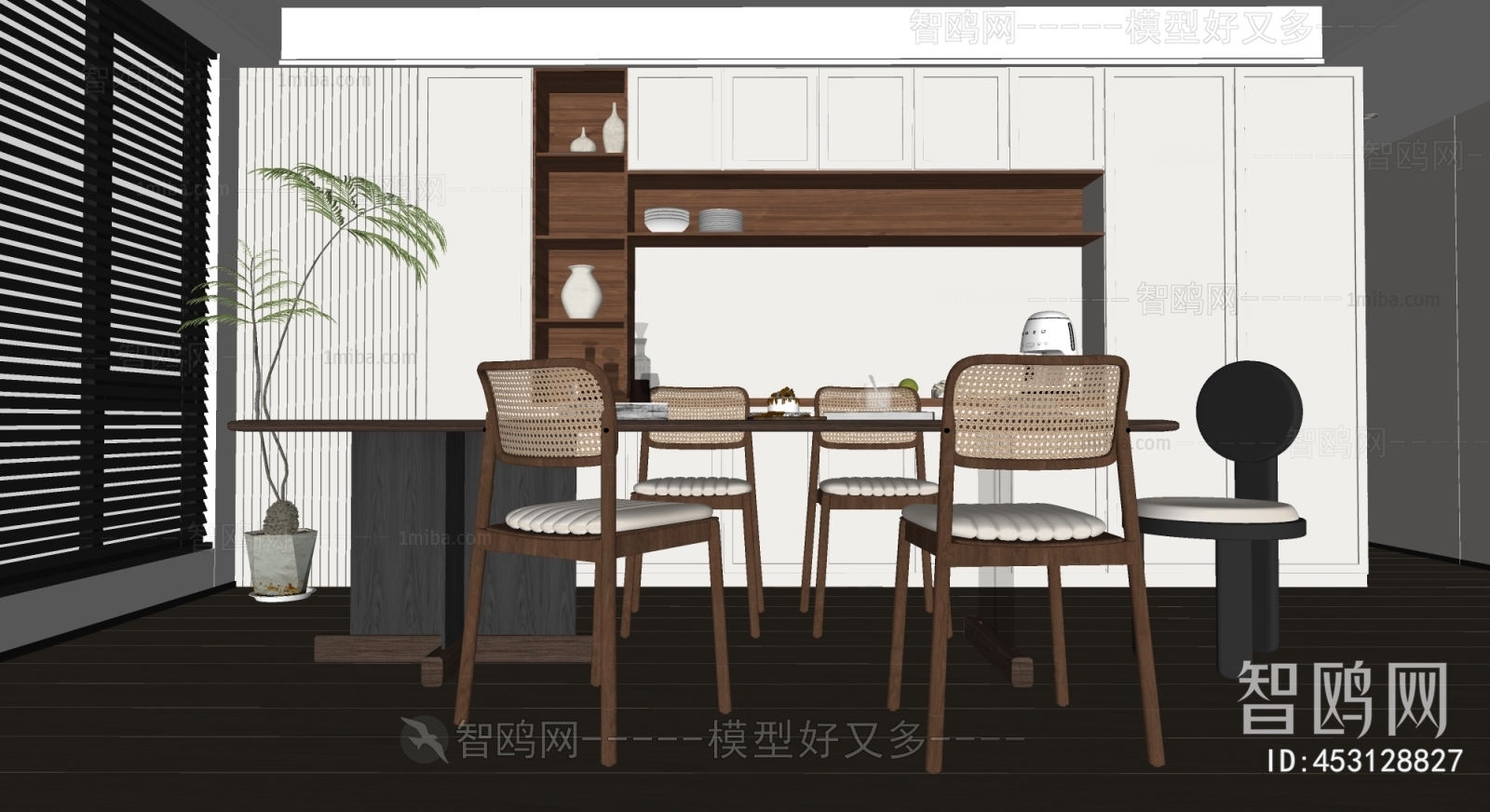 Wabi-sabi Style Dining Room