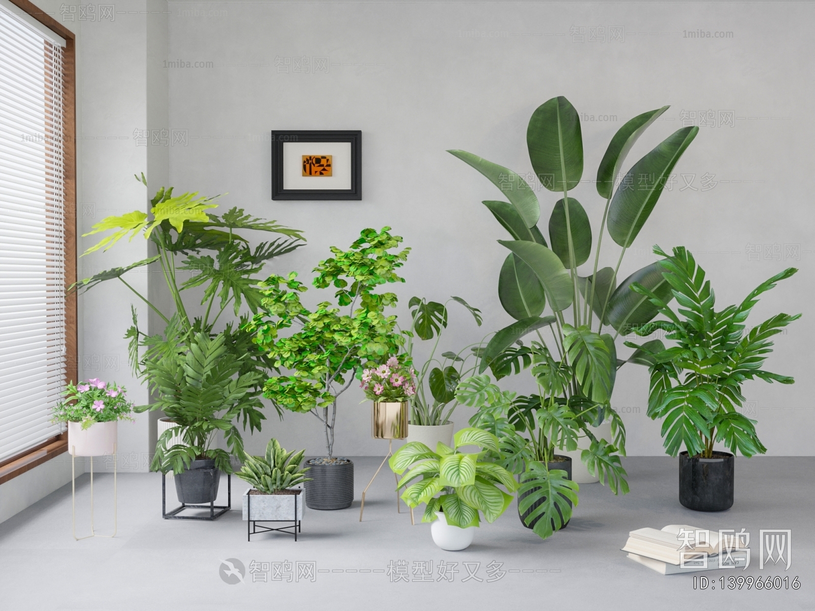 Modern Ground Green Plant Potted Plants