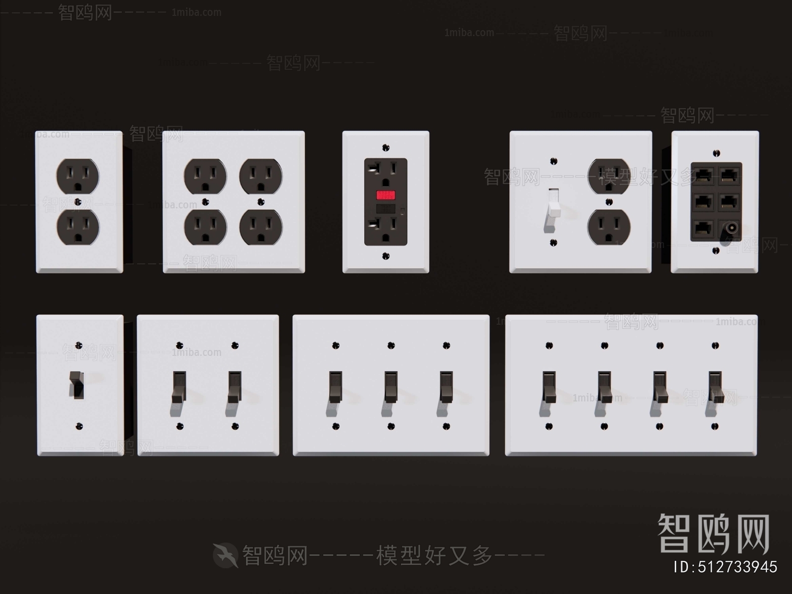 Industrial Style Switch Socket Panel