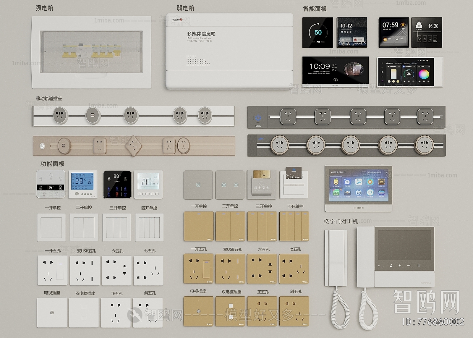 Modern Switch Socket Panel