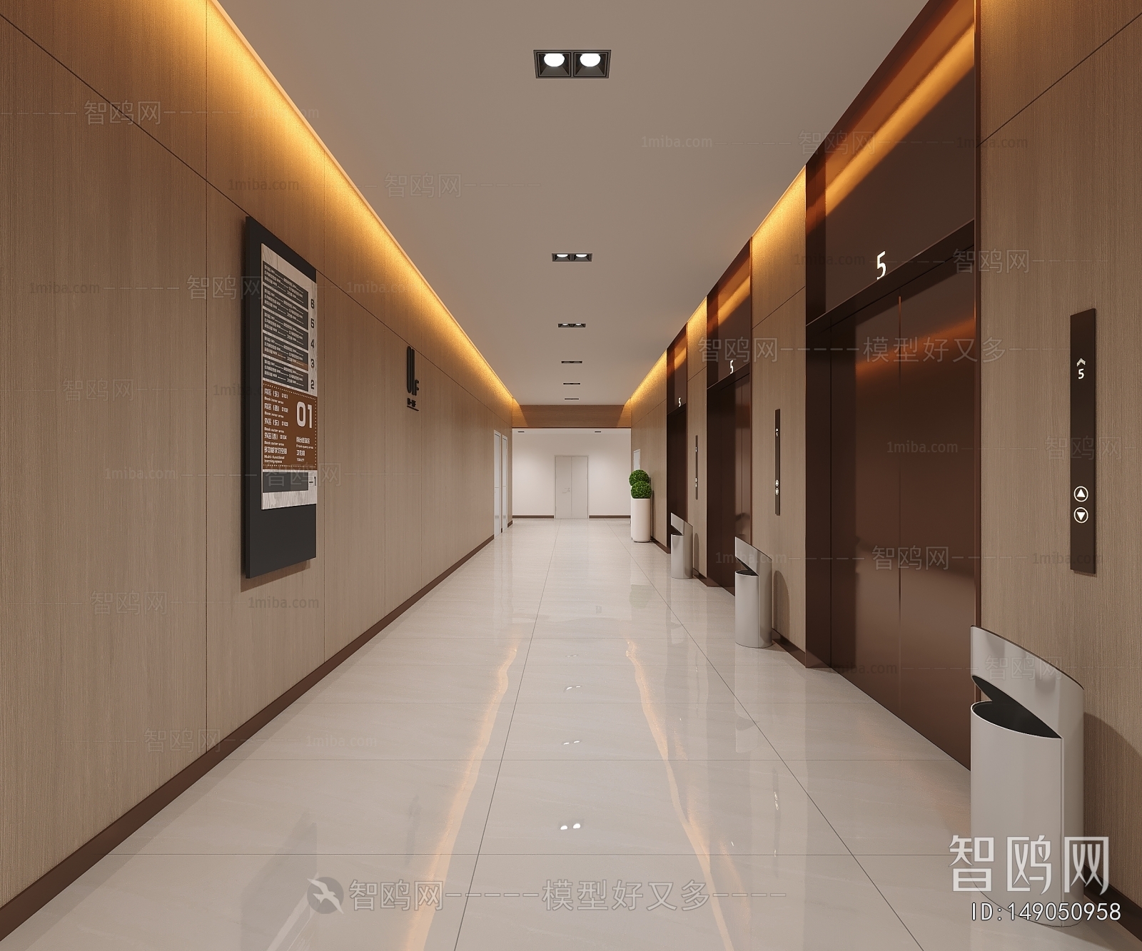 Modern Corridor/elevator Hall