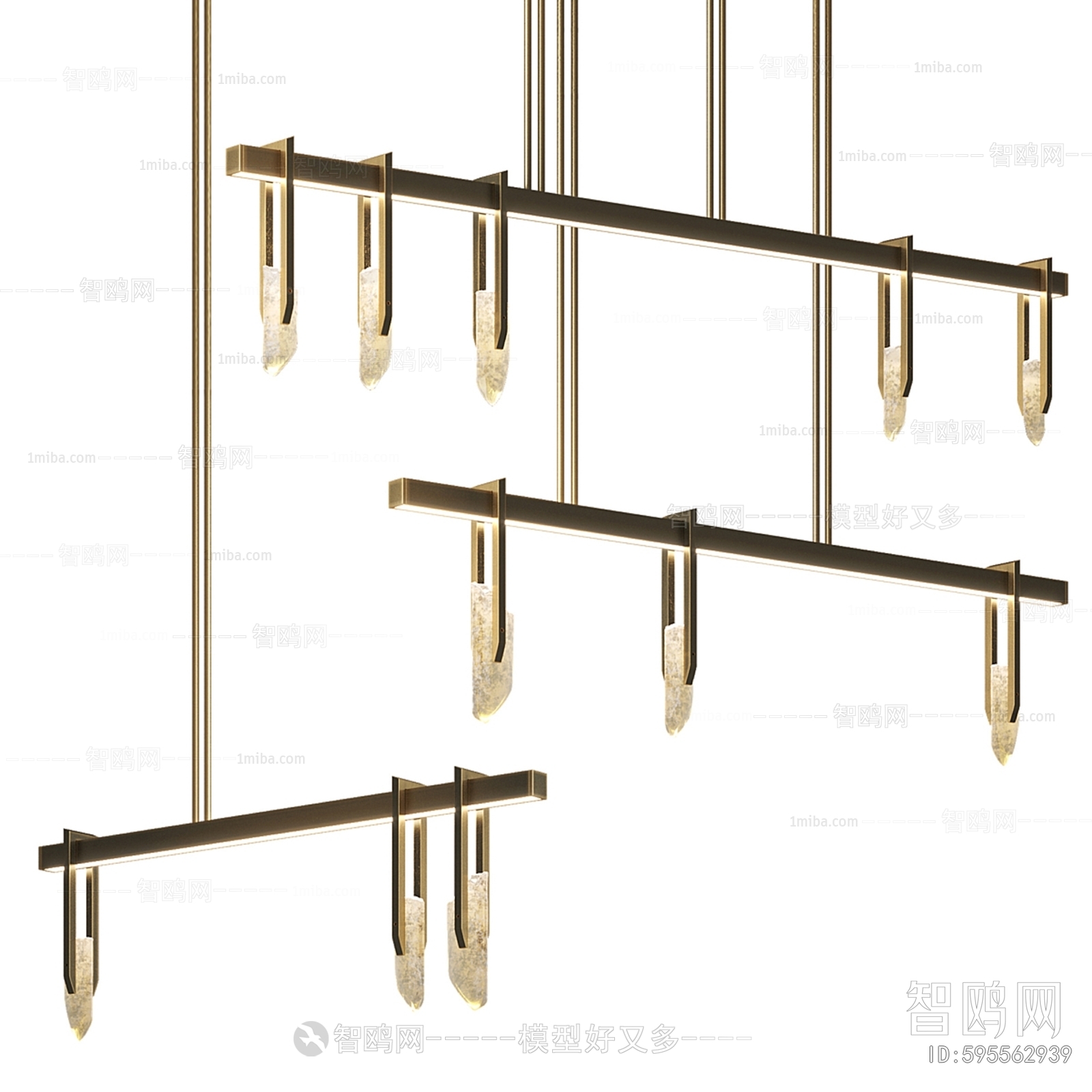 Modern Long Chandelier