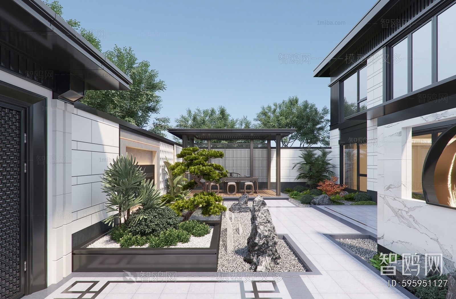 New Chinese Style Courtyard/landscape