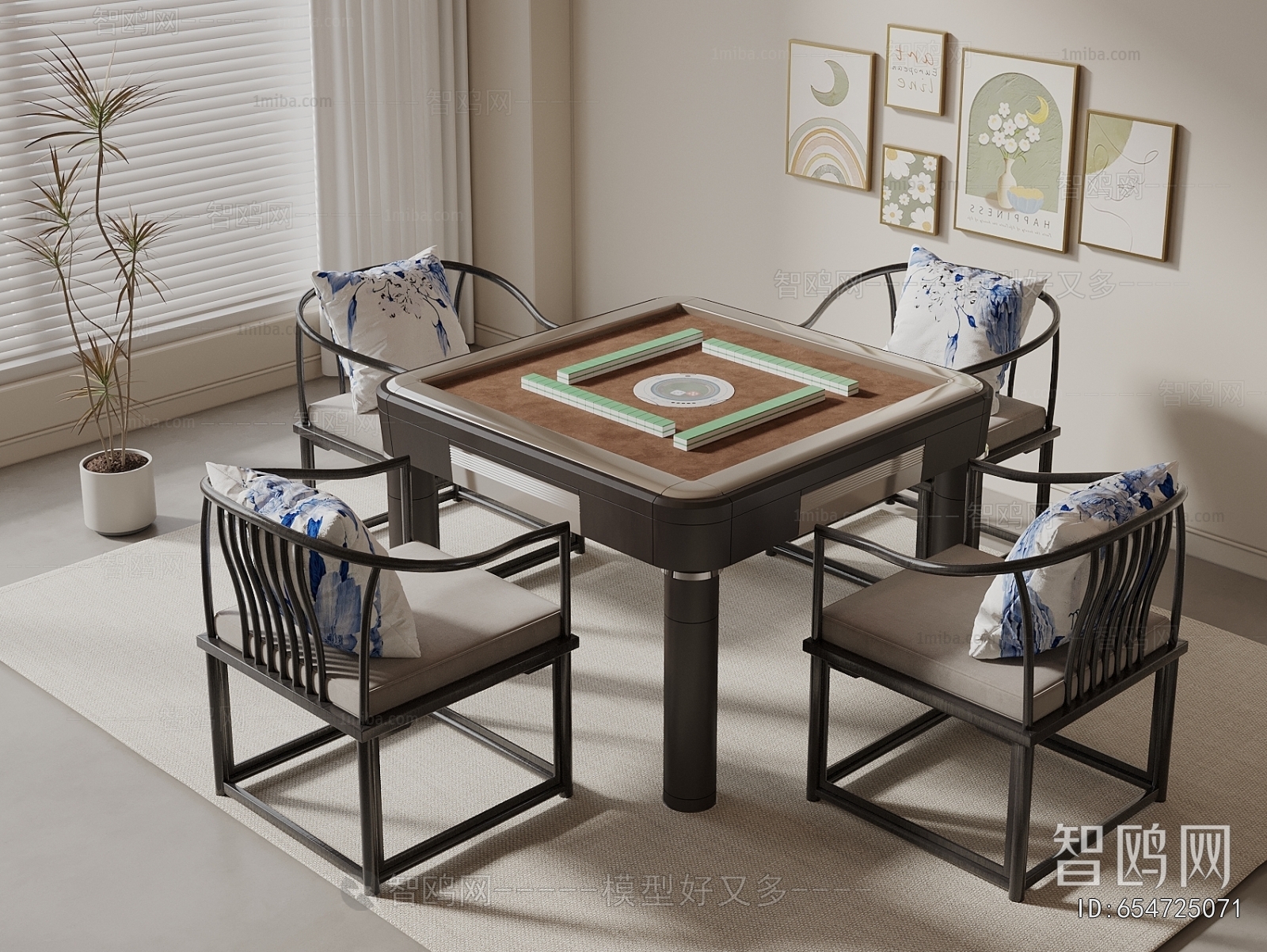 New Chinese Style Mahjong Tables And Chairs