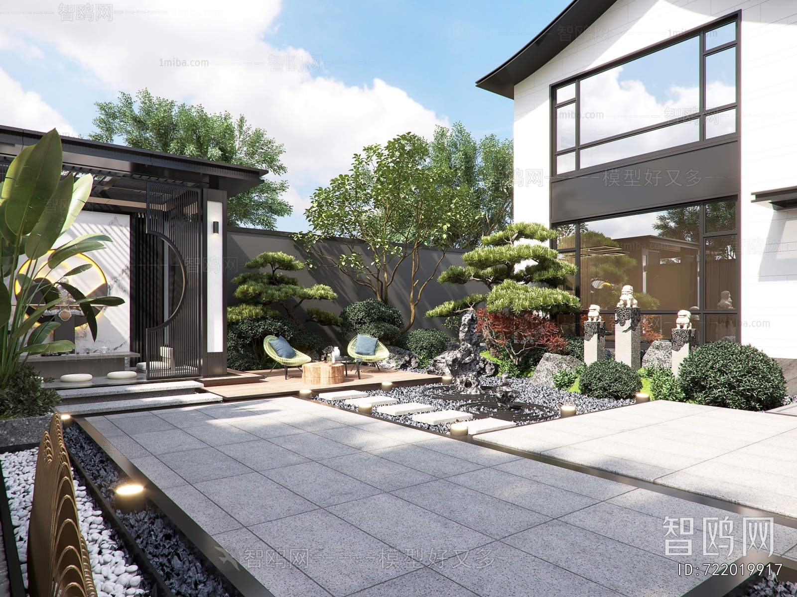 New Chinese Style Courtyard/landscape