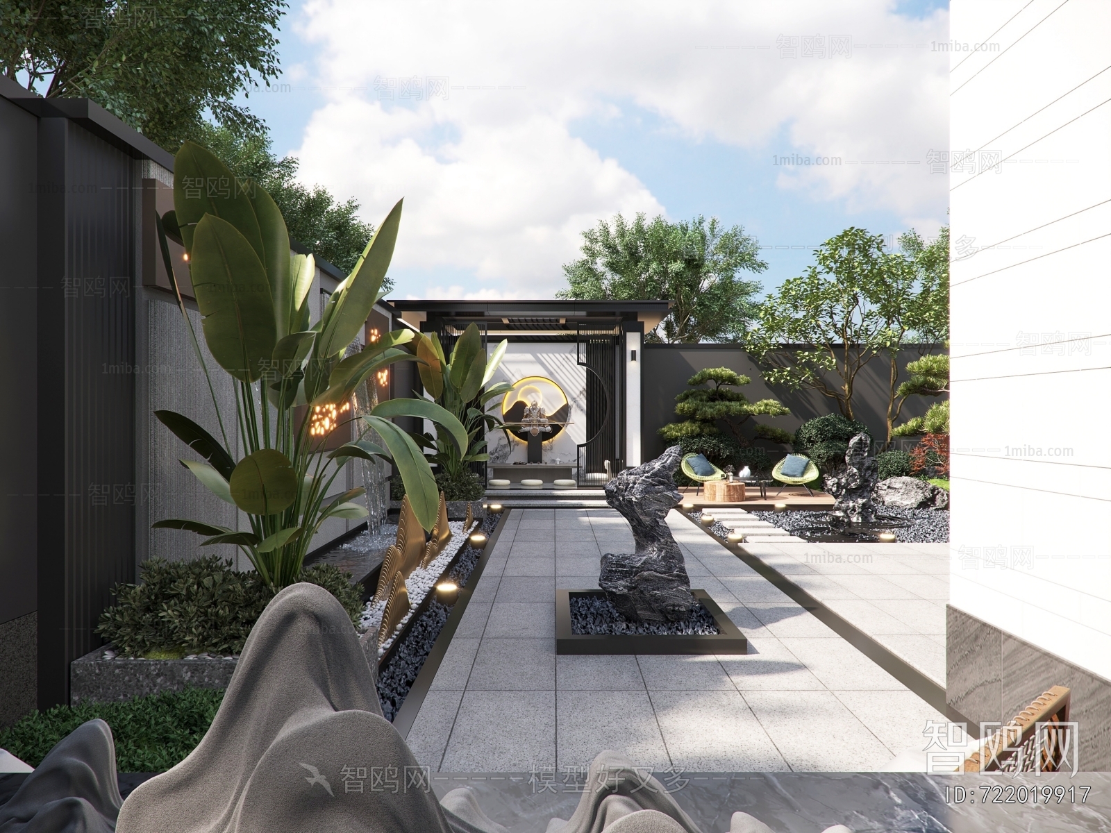 New Chinese Style Courtyard/landscape