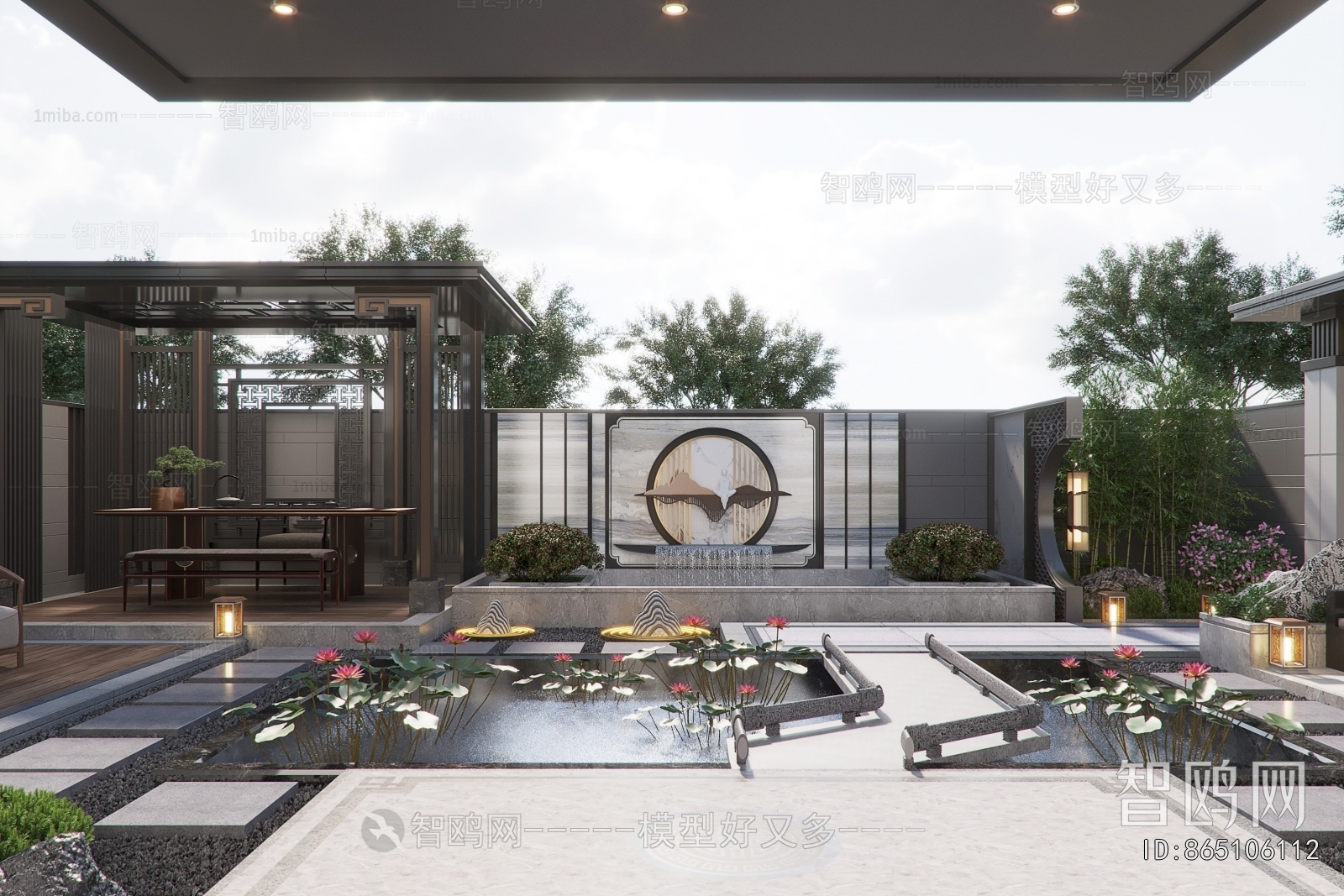 New Chinese Style Courtyard/landscape