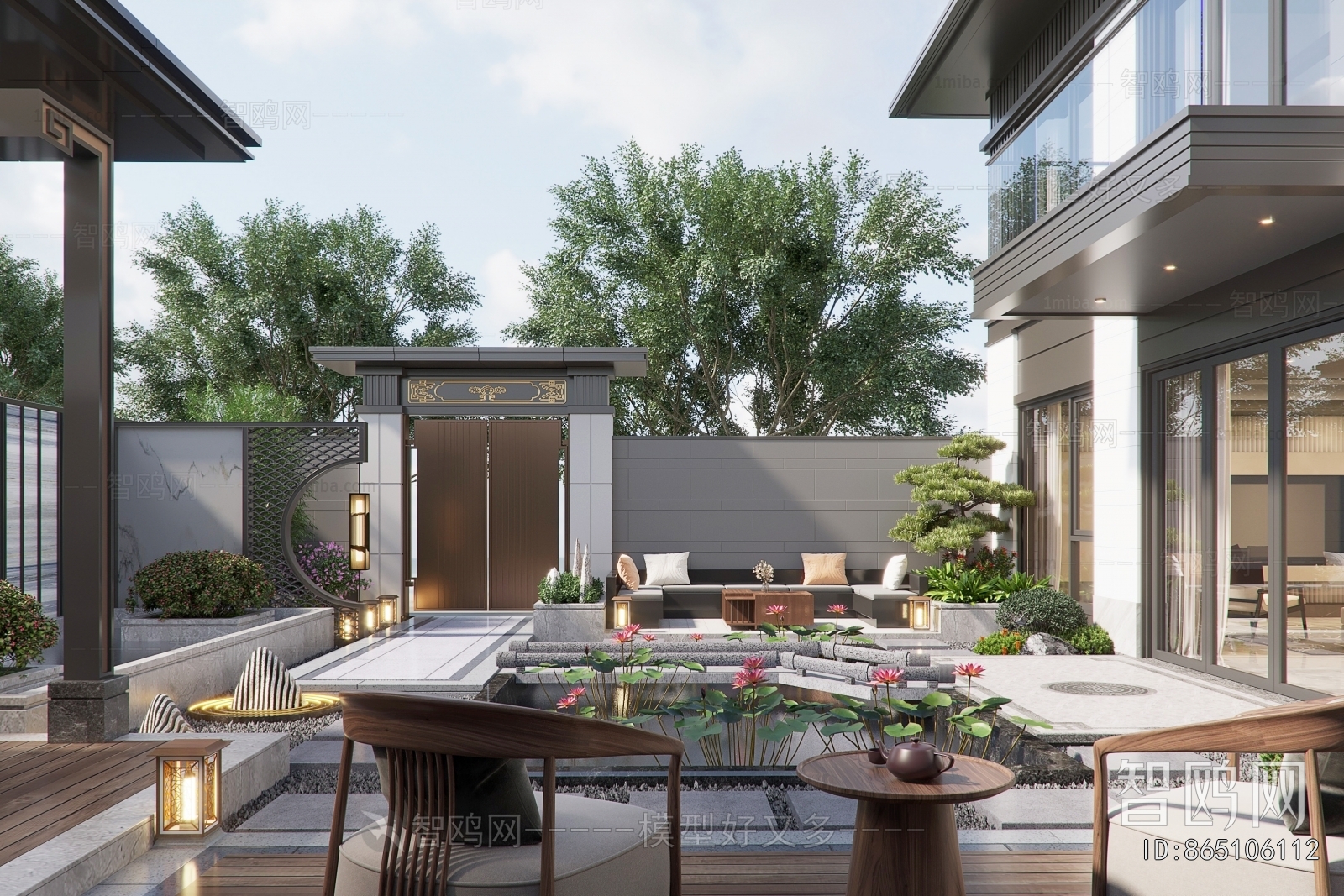 New Chinese Style Courtyard/landscape