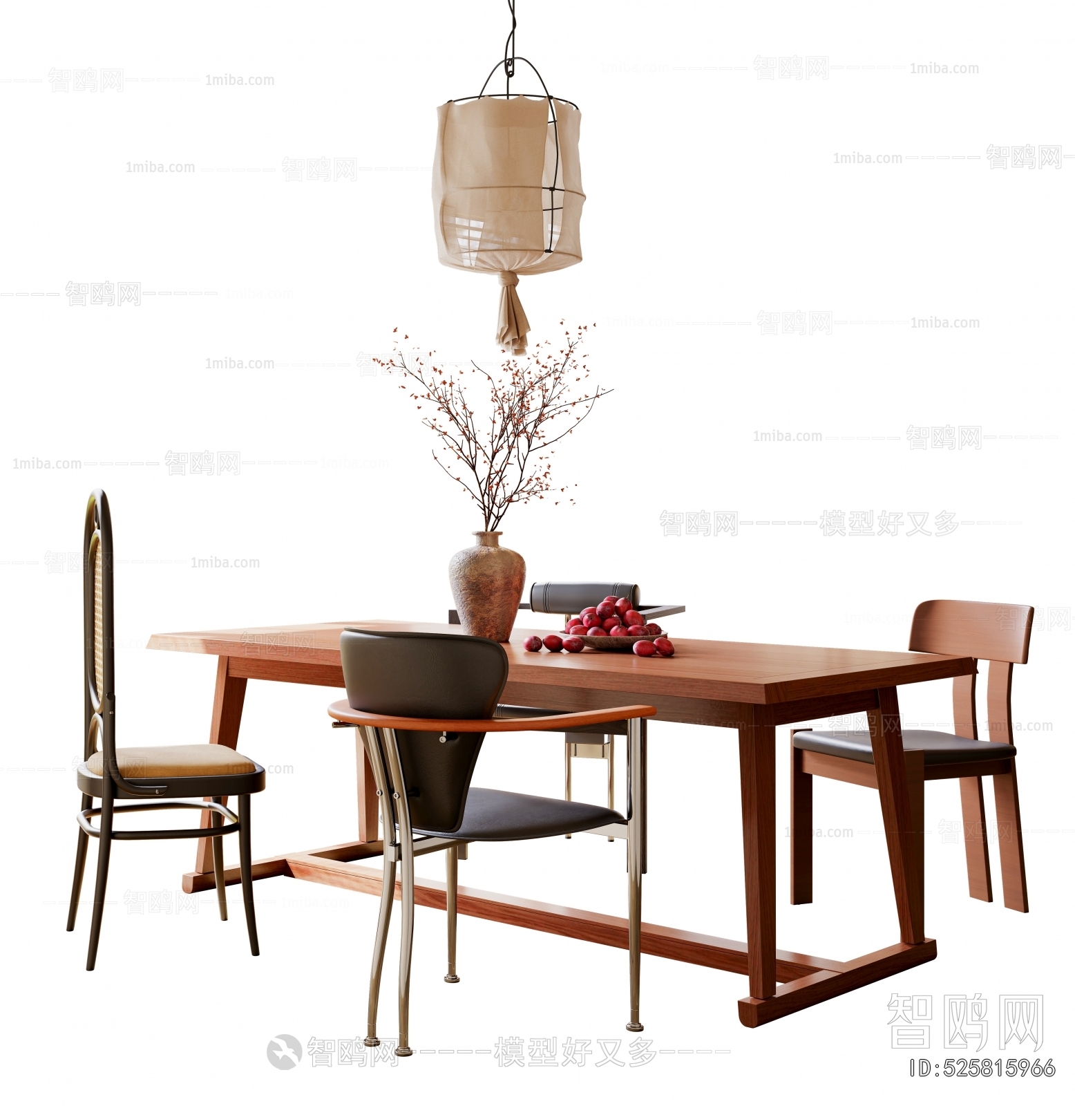 Wabi-sabi Style Dining Table And Chairs