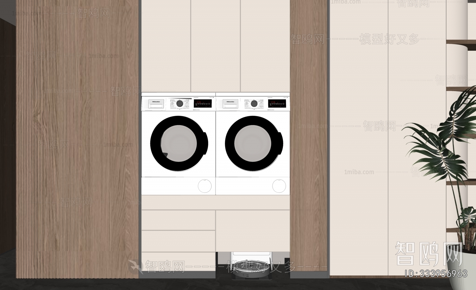 Modern Laundry Cabinet