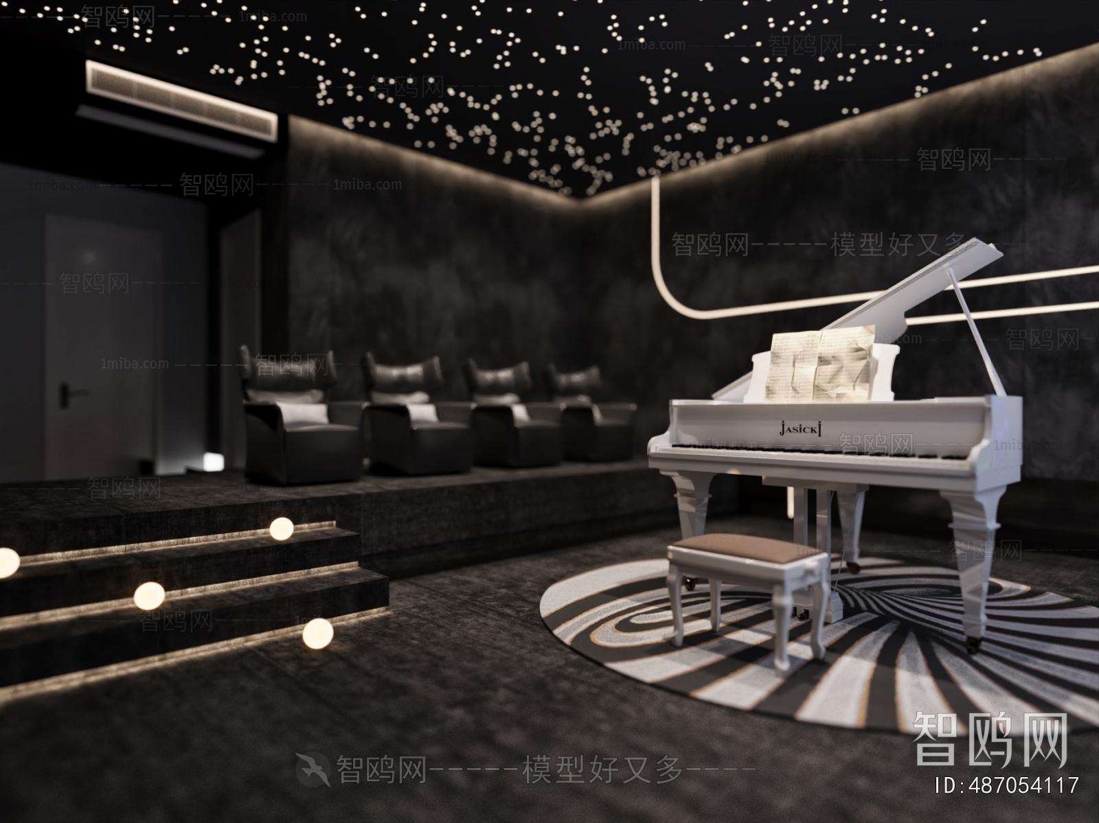 Modern Piano Room