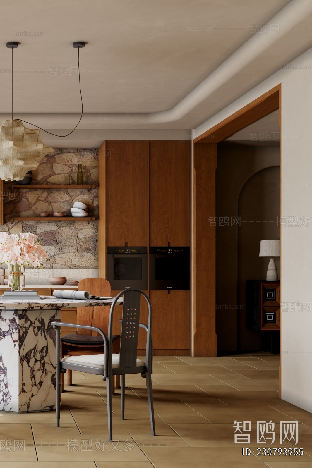 Wabi-sabi Style Dining Room