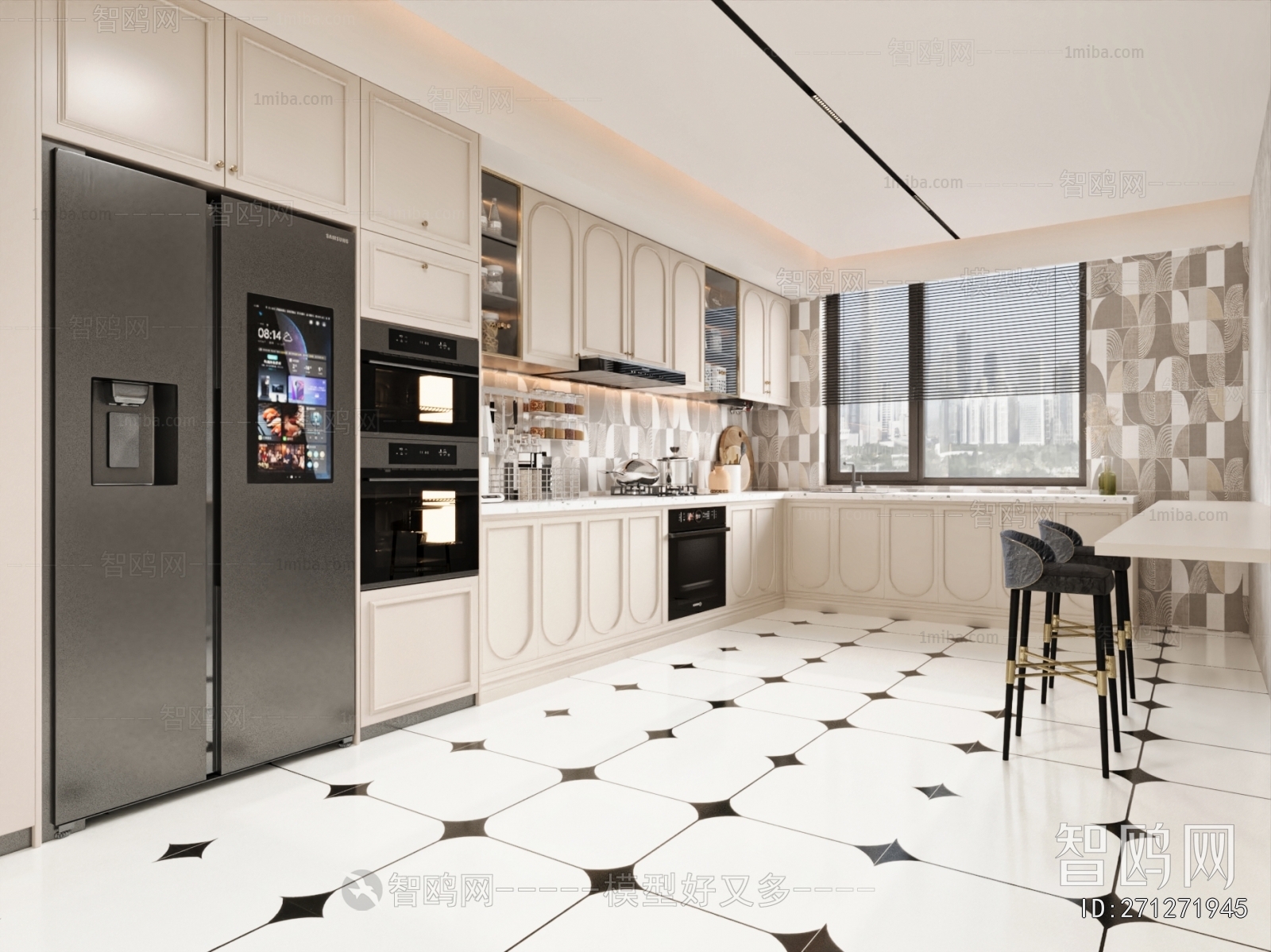 French Style Open Kitchen