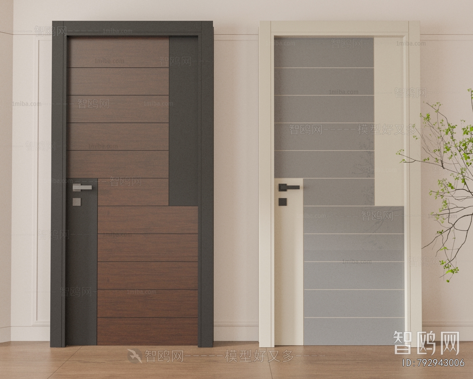 Modern Single Door