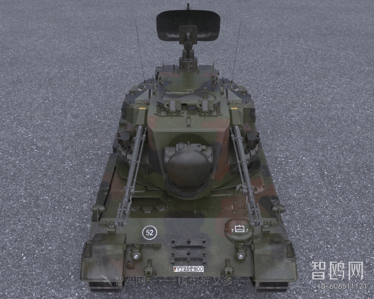 现代防空炮 坦克