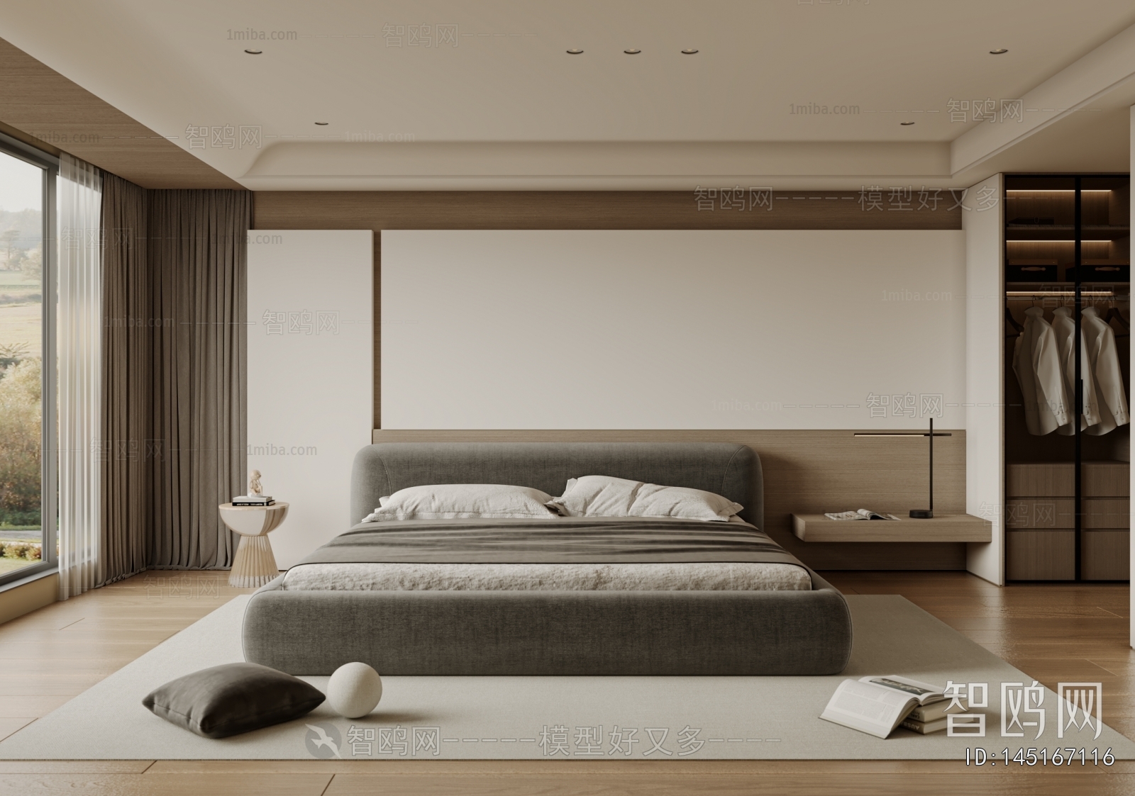 Modern Wabi-sabi Style Bedroom