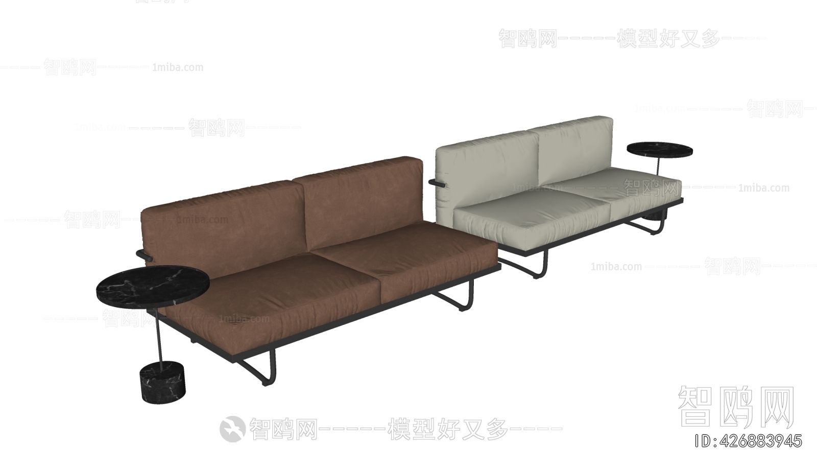 Asiades 现代双人沙发